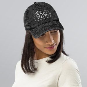 Vintage Cap - WHITE Imprint